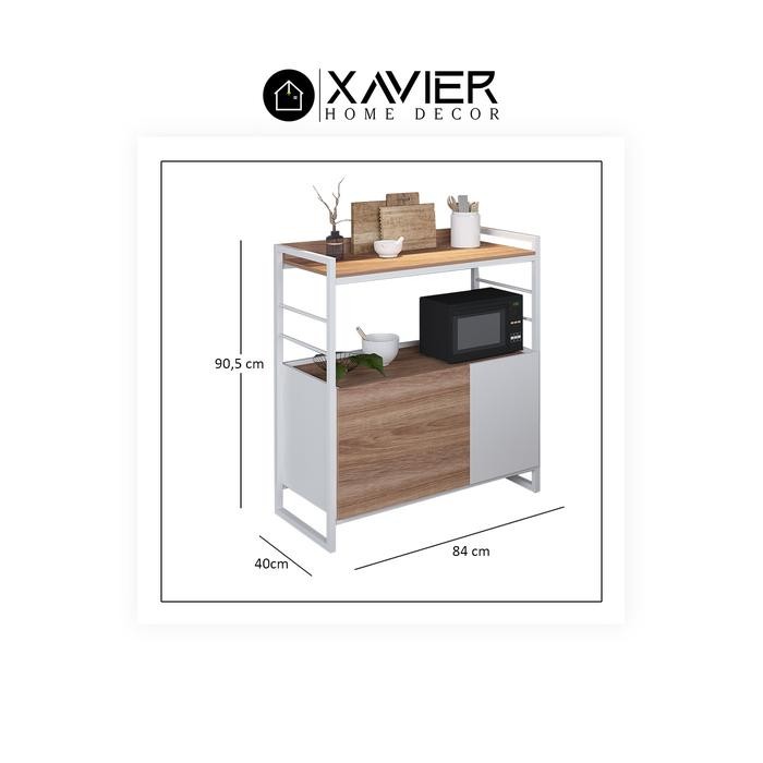 Kenanganpawon Xavier Home Decor Cleo - Matte Brown / Rak Dapur - Kiriman Cargo