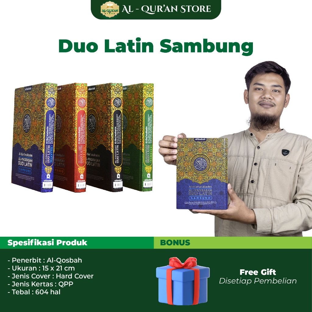 TERBARU Al Quran A5 dan A4 Al Madrasah Duo Latin Sambung Qur'an Almadrasah Duo Latin Terjemahan