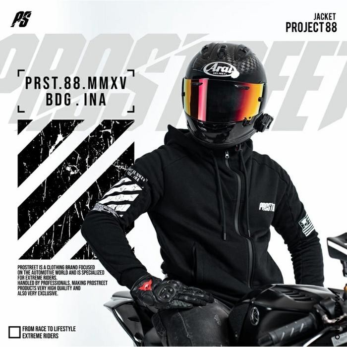 HOODIE PROSTREET ZIPPER PROJECT 88 NEW ORIGINAL