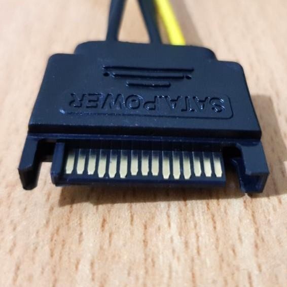 KABEL POWER SATA 15 PIN MALE TO DUAL FEMALE SPLITTER CABANG