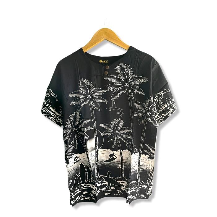 New Arrival Baju Kaos Pantai Bali/ Baju Santai Pria Wanita/Baju Kaos Pantai Bali Katun Kain Motif