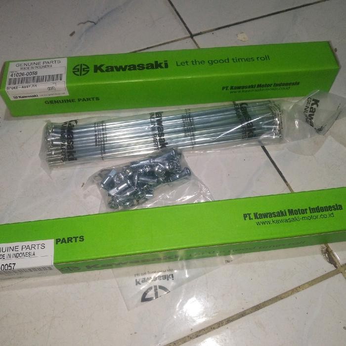 jari-jari ruji kawasaki klx 150 s klx150 depan belakang ring 16 / 19 original