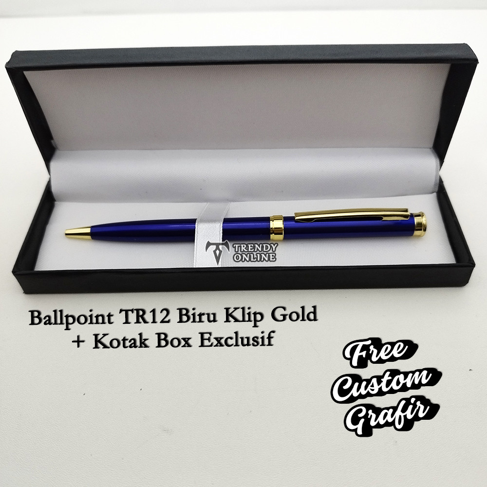 

Pulpen Exclusif FREE GRAFIR Nama, TR12 Pulpen + Box Bonus Cetak Nama Custom, Hadiah Souvenir