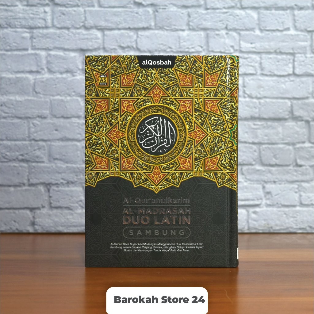 Mushaf Al-Quran Sambung Duo Latin Al-Madrasah Ukuran A5 Sedang Al Qosbah, Al-Quran Al Madrasah Duo