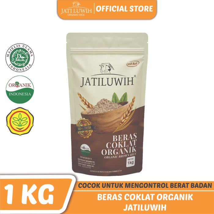 

InstanTanyadulu- Jatiluwih Beras Coklat Organik 1 Kg kemasan Zipper Vacuum