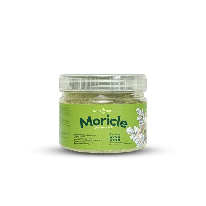 

Moricle Moringa Latte 200 Gram Dari Bumi Minuman Serbuk Daun Kelor Bubuk