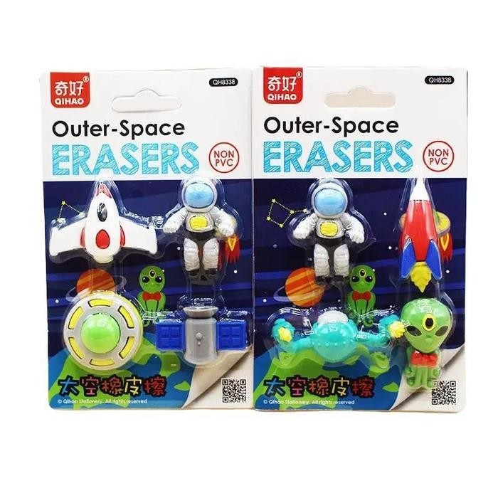 

ID 8338 SET PENGHAPUS KARAKTER SPACE ASTRONOT ROKET SENSORY PLAY BONGKAR PASANG STATIONERY