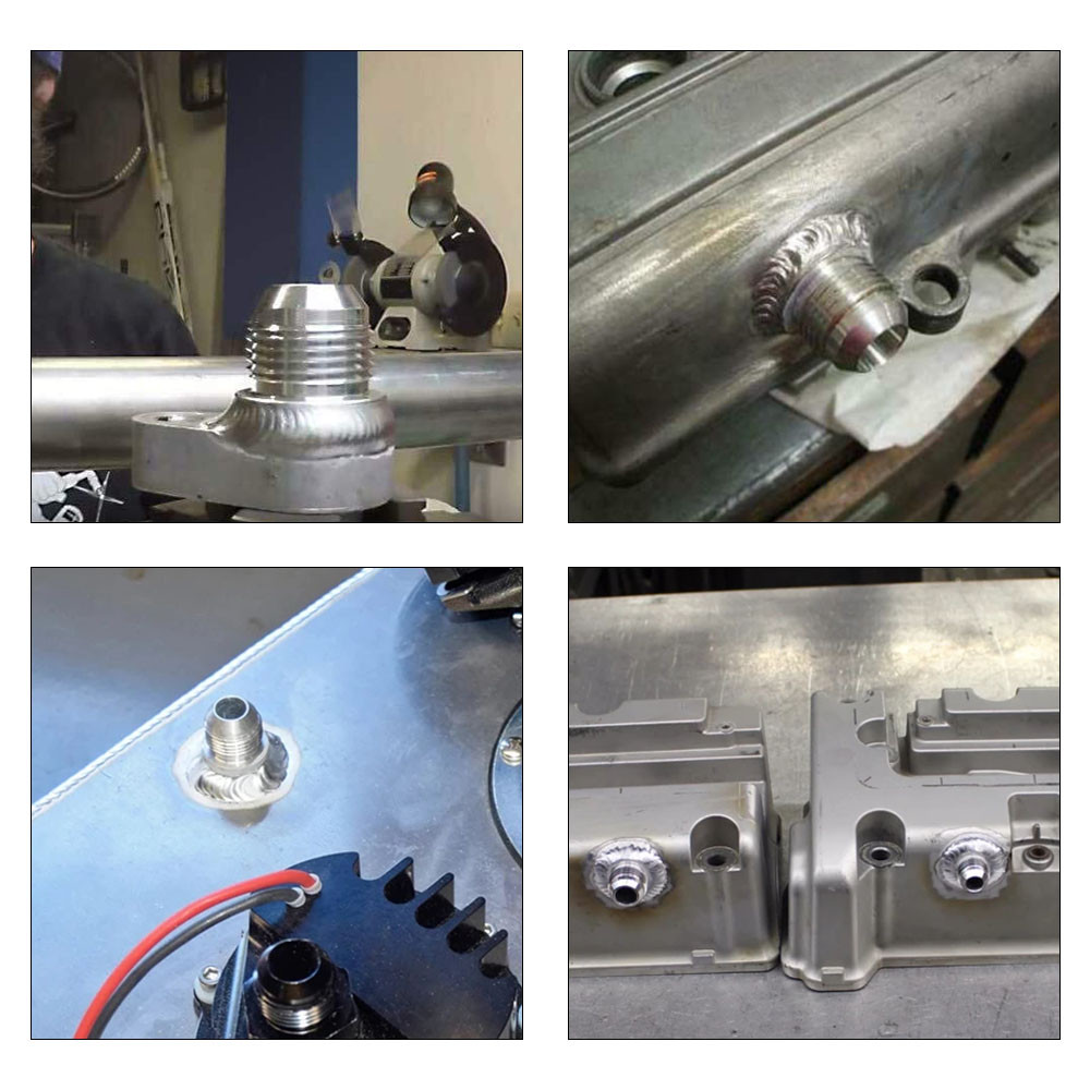 NEW 1PCS AN6 AN8 AN10 AN12 AN16 AN20 MALE BILLET STAINLESS STEEL STRAIGHT MALE WELD FITTING ADAPTER