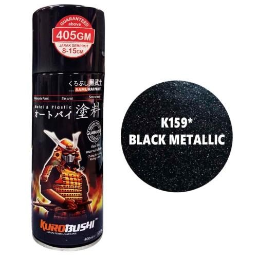 Lilissto Shop Samurai Paint Hitam Metalic K159* / Cat Semprot / Pilox / Pylox