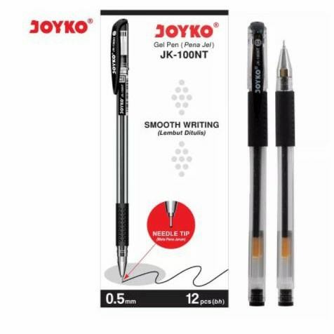 

ID GEL PEN PULPEN PENA JOYKO JK-100NT BLACK 0.5 MM 1 PACK ISI 12 PCS