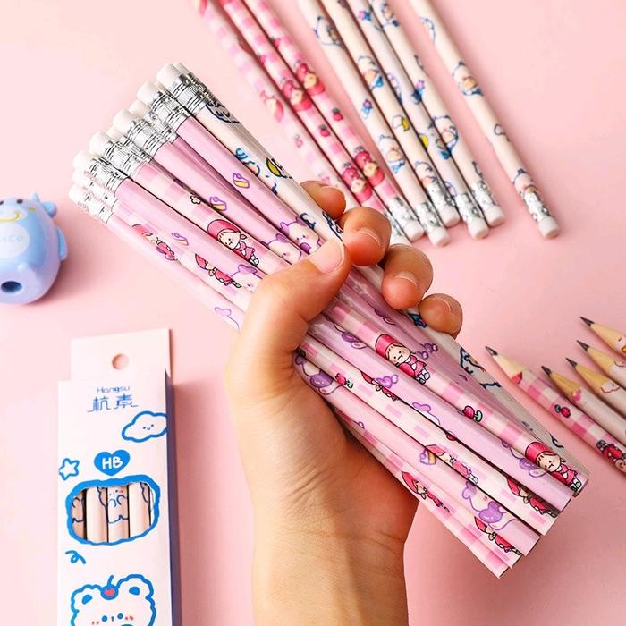 

ID PENSIL SET HB ISI 10 PCS/ALAT TULIS SEKOLAH SET BERKARAKTER LUCU STATIONERY