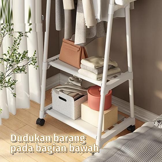 Rak Triangle Stand Hanger Rak Baju Gantung Aesthetic Rak Buku