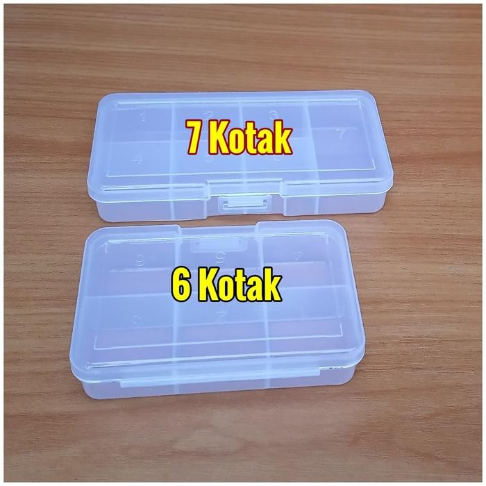 TEMPAT OBAT 7 KOTAK MUR BAUT RDA MINI PLASTIK PERNAK PERNIK KOMPONEN