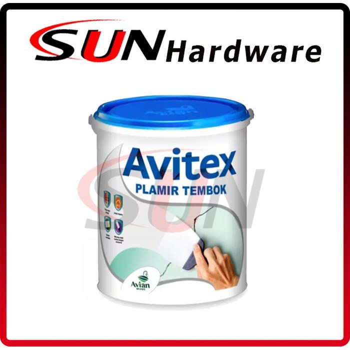 Senja_Craft Plamir Tembok Avitex 5 Kg Putty Cat Dasar Sealer Dempul