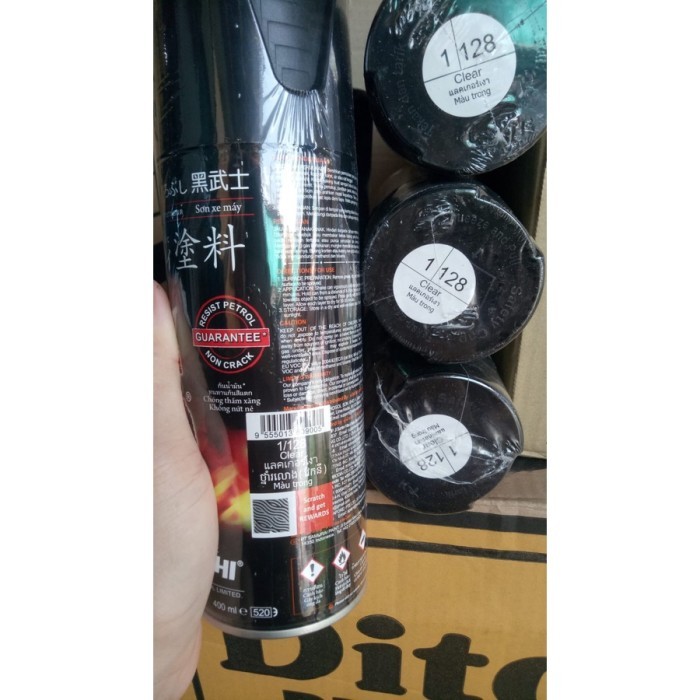 Senja_Craft Pilok Pilox Samurai Clear 128 400Cml Pernis Clear Bening Glossy