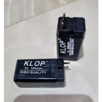 Battery Kipas Portable 500 mAh Baterai Raket Nyamuk Aki 4V Berkualitas Batrai Petak Baterai Aki