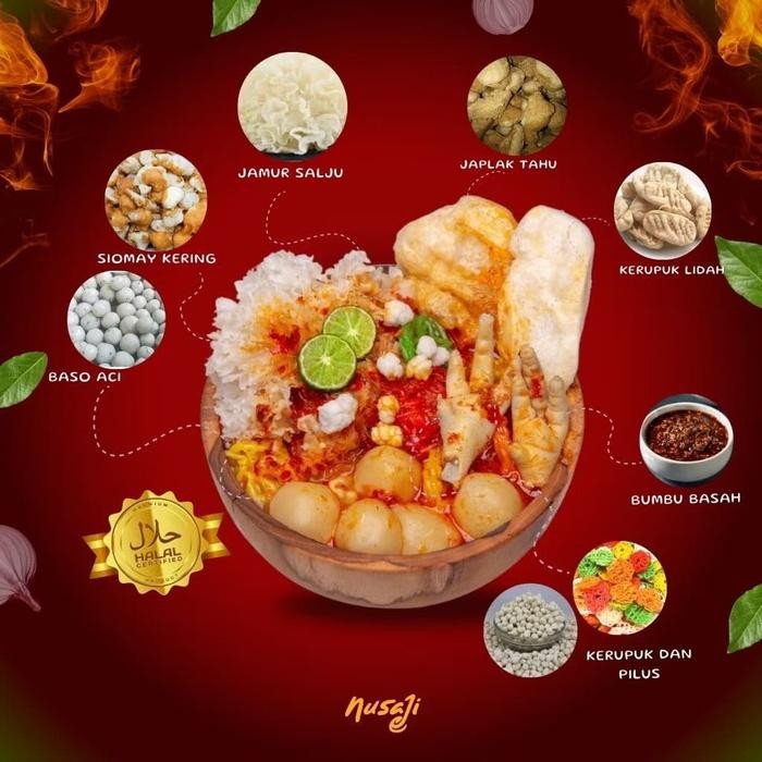 

Promo Terbatas Nusaji Promo All Varian Seblak Cuanki + Bakso Aci + Jamur Salju + Babangi