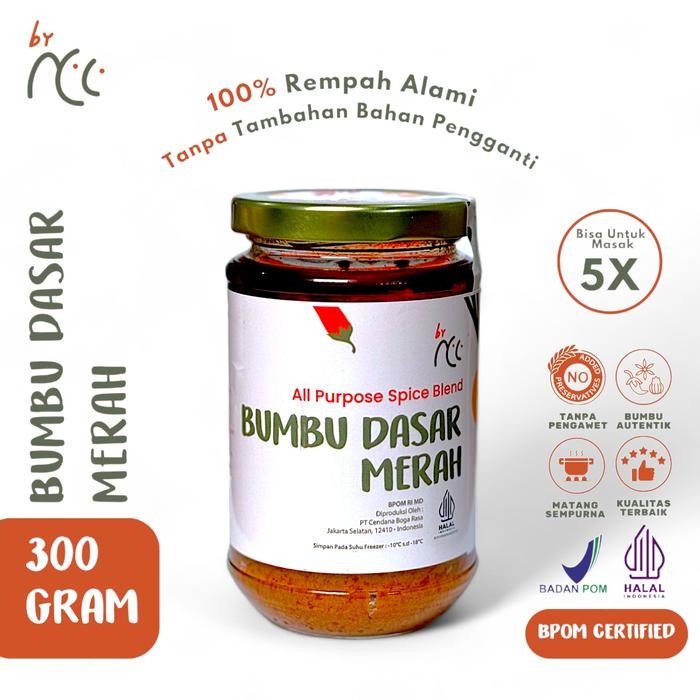 

TodayFre3sH- By NCC Bumbu Dasar Merah Instan 300gr Bumbu Gulai, Balado Padang