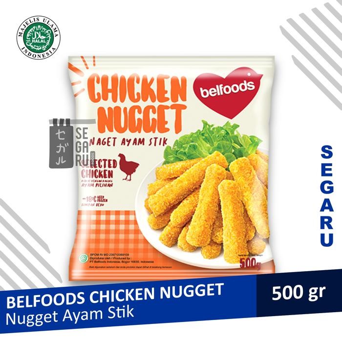 

BeliSkrg,KirimHariini- BELFOODS Favorite Chicken Nugget / Chicken Stick / Crunchy Nugget 500g