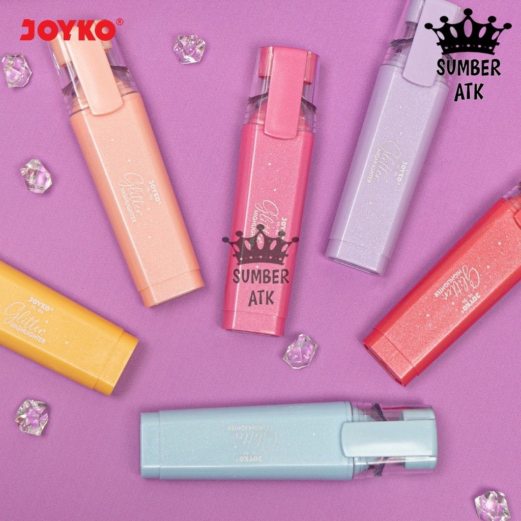 

Penanda Berwarna HL-86-6 Glitter Color 1 Set 6 Pcs