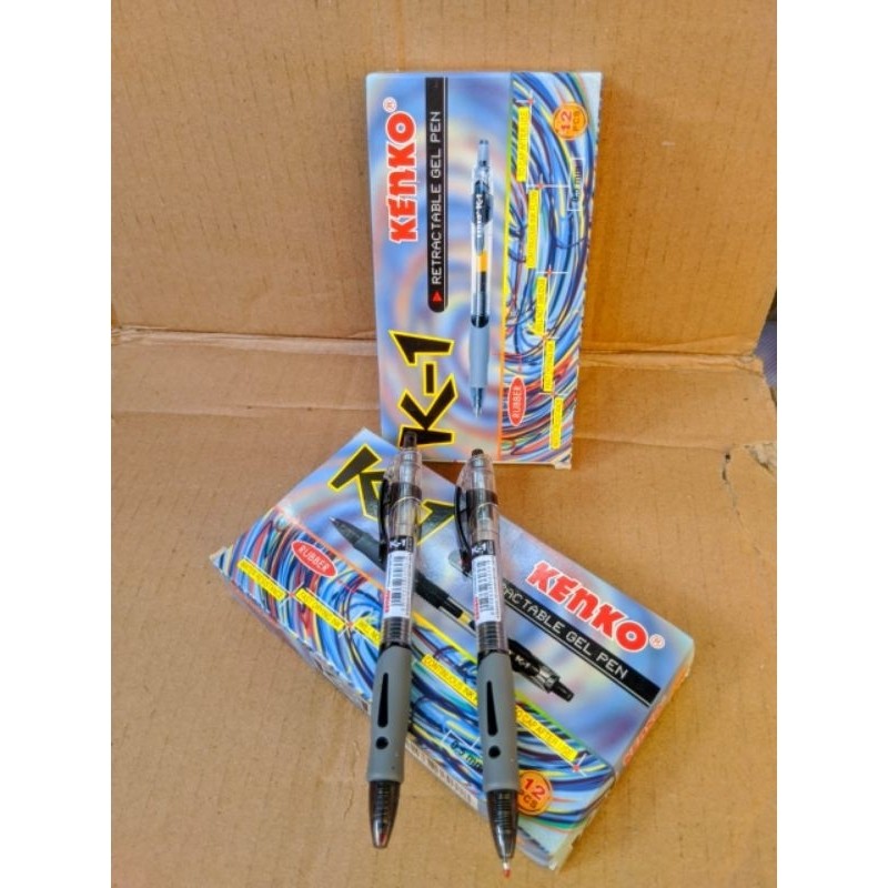 

BOLPEN KENKO K1 0.5 hitam satu pak isi 12 pcs