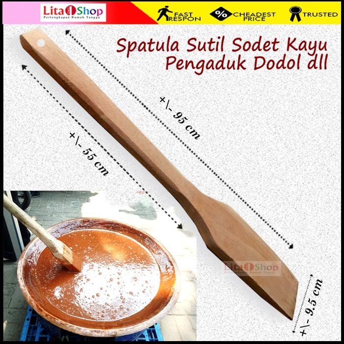

PastikanDikirimLgsg- Adukan Dodol Kayu 95 cm- Spatula Dodol - Pengaduk Dodol - Spatula Kayu