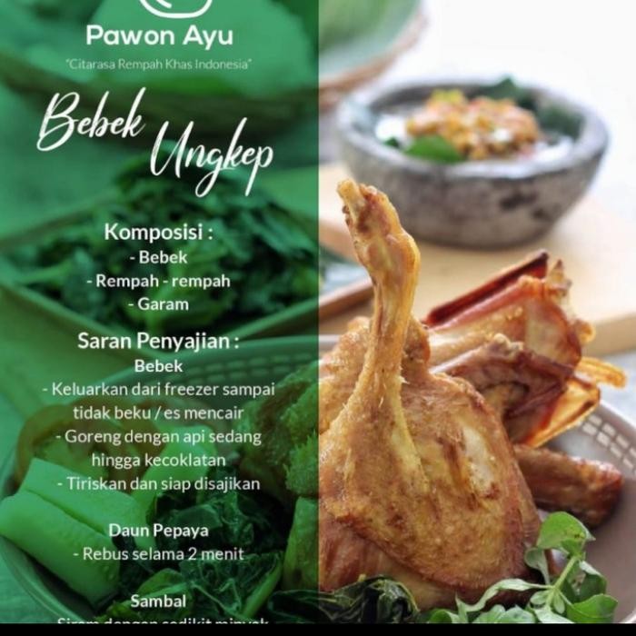

PastikanDikirimLgsg- bebek ungkep pawon ayu kartasura 1 ekor