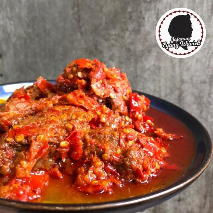 

PastikanDikirimLgsg- Dendeng Daging Sapi Balado Pedas Minang Padang Jajanan Eyang WIwiek