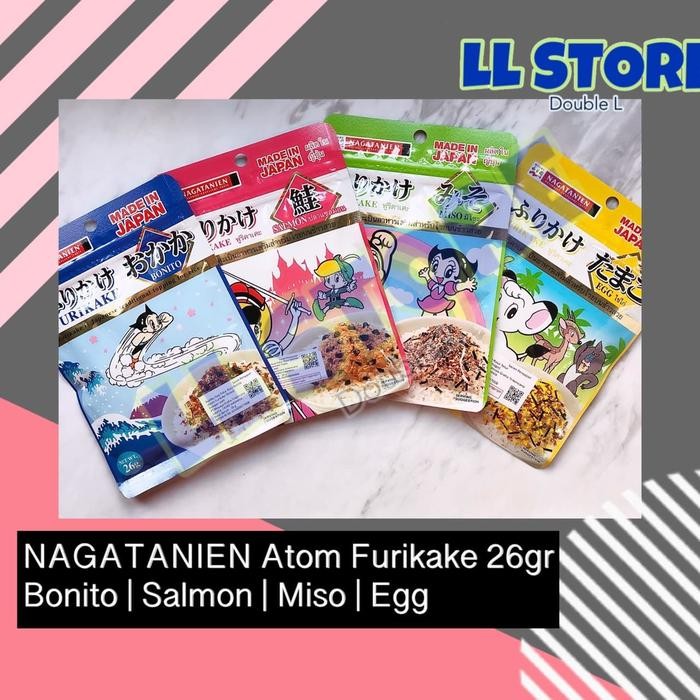 

PastikanDikirimLgsg- NAGATANIEN Atom Furikake 26 gr Miso Bonito Salmon Abon Nori Jepang