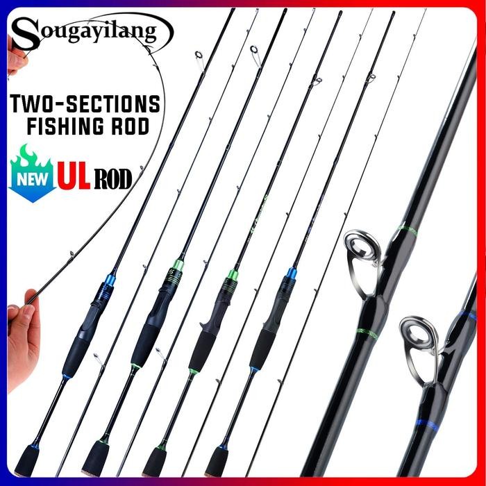Sougayilang 1.8M 2.1M Ul Joran Sp Pancing / Bc Joran Pancing Serat Carbon Ultralight Solid Lentur