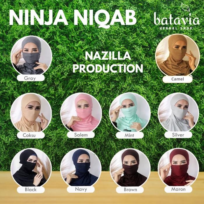 Imanzia- Ciput Ninja Niqab Inner Ciput Cadar Ciput Masker Hijab Masker