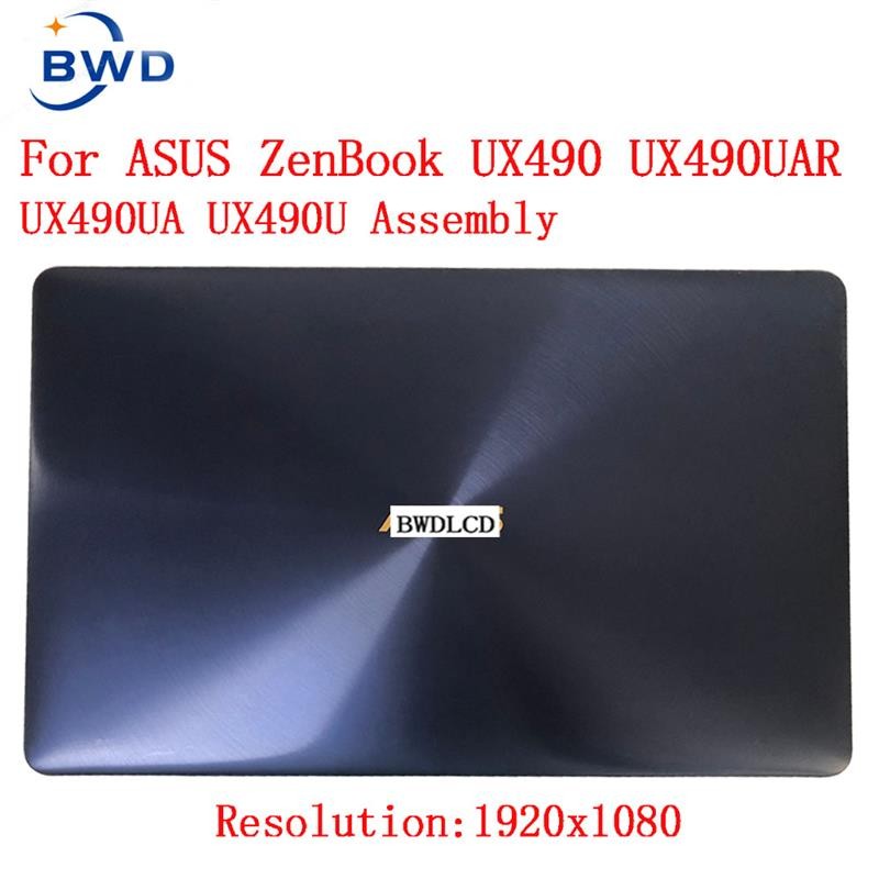 New For Asus ZenBook 3 Deluxe UX490 ux490u UX490UA LCD Glass Display panel screen complete lcd Assem