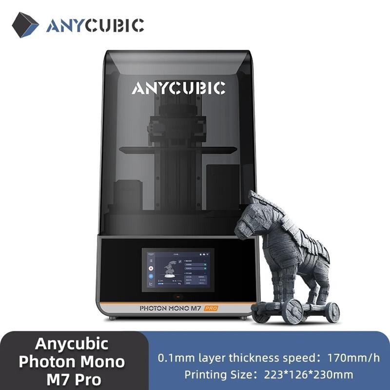 Top Photon Mono M7 Pro 14K Mono MSLA 3D Printer 10.1'' LCD Resin 3D Printer Speed Up to 170mm/h Prin