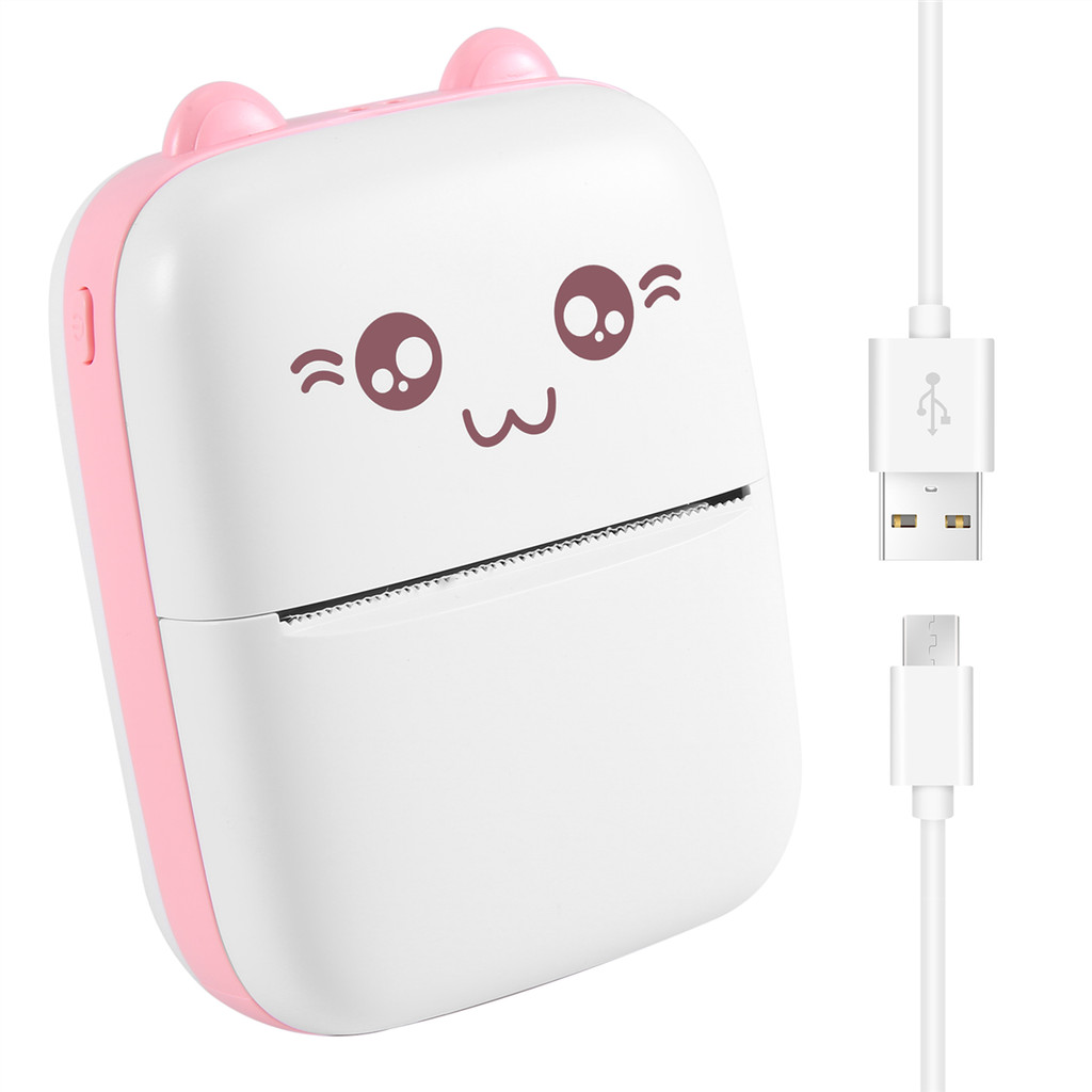 A69F-Mini Portable Printer Photo Pocket Photo Bluetooth V4.0 200 DPI Label Sticker Receipt Printer M