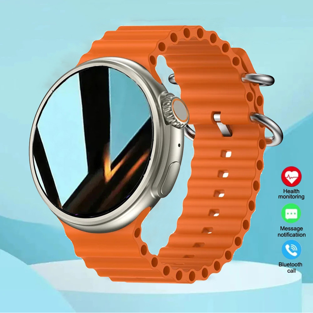 2024 Round Smart Watch Ultra 9 Bluetooth Phone Call SmartWatch Wireless Charger Color Screen Sport S