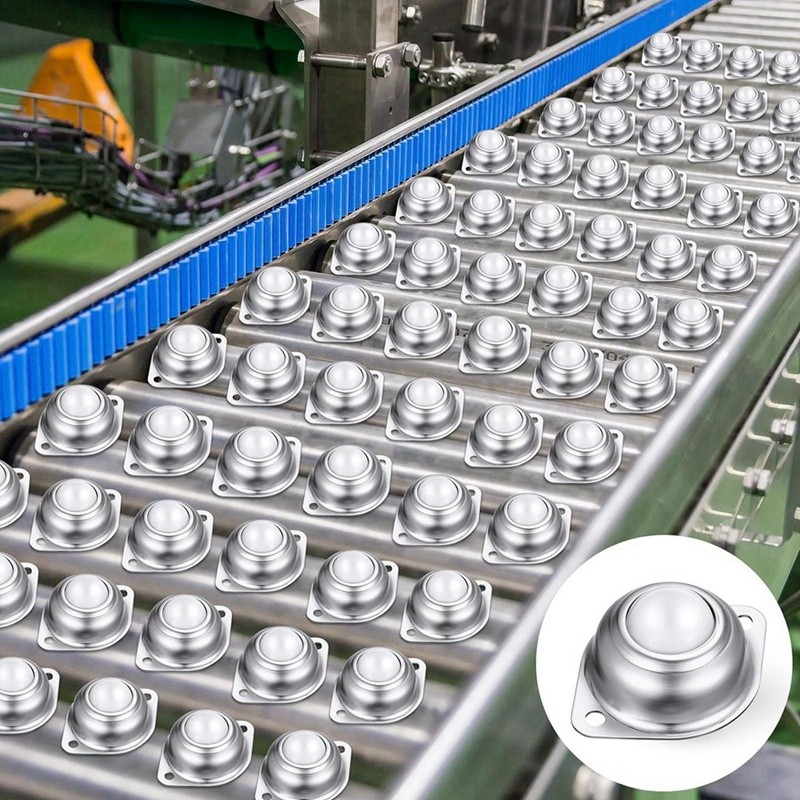 20 Pcs 1 Inch Roller Ball Transfer Bearing Nylon Round Ball Transfer Unit Universal Ball Casters For