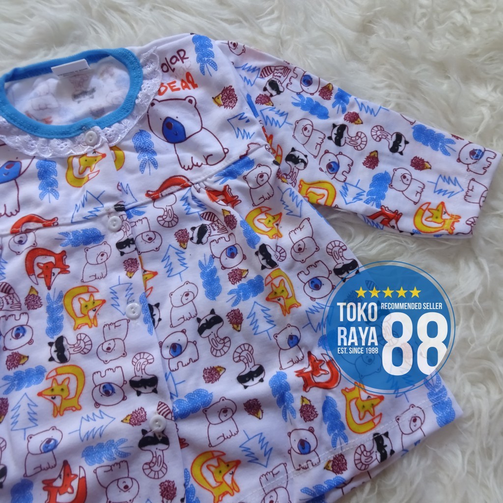 [Spy-Sf10] Toko Raya 88, Setelan Baju Bayi 3 - 18 Bulan, Syifana Polar Bear, Kancing Depan, Kaos