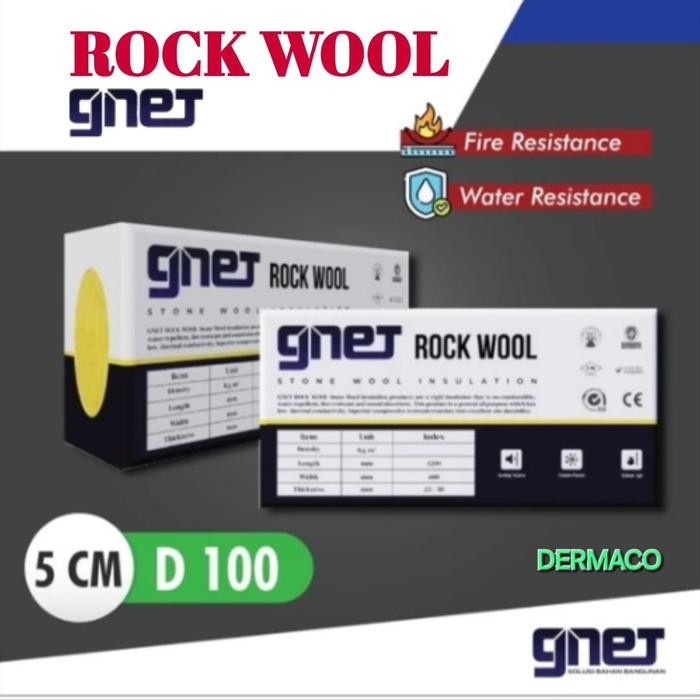 ROCKWOOL GNET D100KG 5CM / BUSA PEREDAM SUARA / PEREDAM SUARA GNET / PEREDAM SUARA RUANG KARAOKE