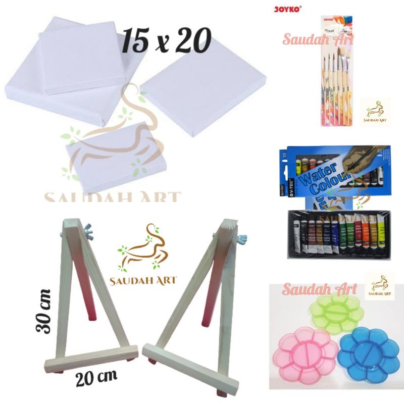 

Paket Lukis Lengkap ( 15x20,kuas,palet,cat air 6ml,easel)