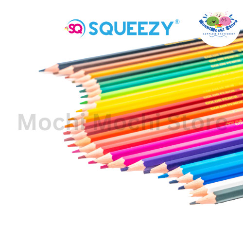 

PER K/6 PACK Pensil Warna PW-SQ24 Squeezy Colour Pencil Pensil Warna Murah Colng Pencil Pensil warna
