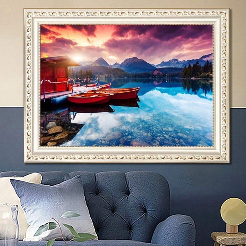 Diamond Painting Kits Full Drill, DIY Diamond Painting Kits For Adults Rhinestone For Home Wall Deco