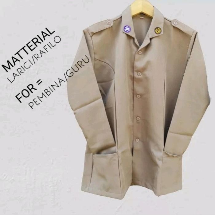 TERMURAH baju pramuka guru pembina dan sma Amel Uniform seragam kain rapilo larici Wanita Blazer