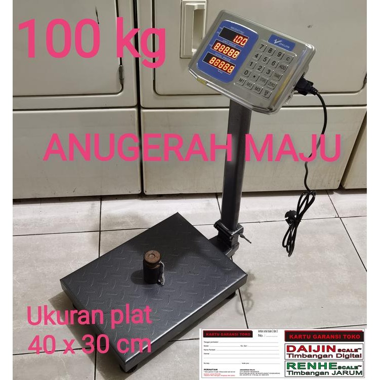 Termurah Timbangan Duduk Digital 100 Kg/Timbangan Barang Ekspedisi Paket 100 Kg Grab/Gosend