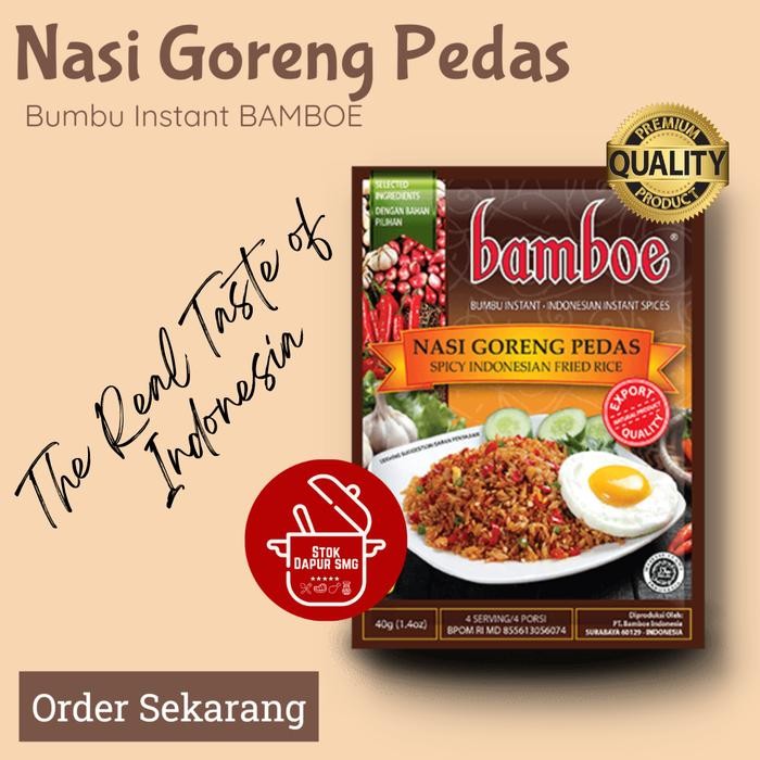

:<:<:<:<] Bumbu Masak Instan BAMBOE Indonesia Export NASI GORENG PEDAS 40gr