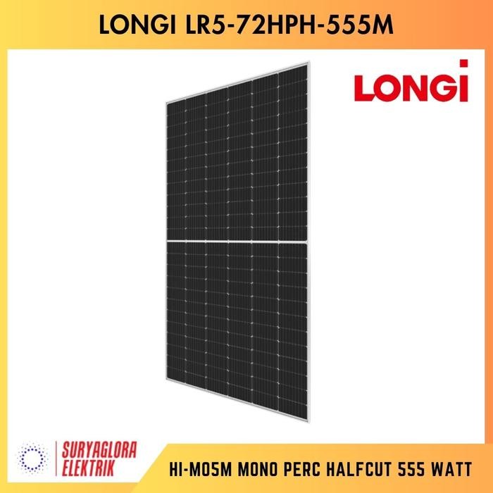 LONGi 555Wp Mono PERC Halfcut Solar Module / Panel Surya 555 Wp