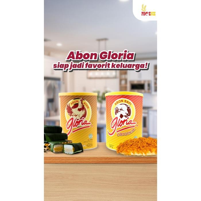 

terbaru !!! abon sapi merk gloria 250 gram ready