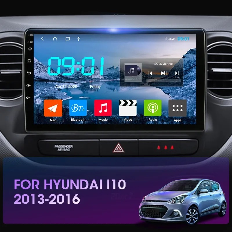 Carplay Android Auto Car Intelligent Systems For Hyundai Grand I10 2013-2016 Car Bluetooth Radio Ste