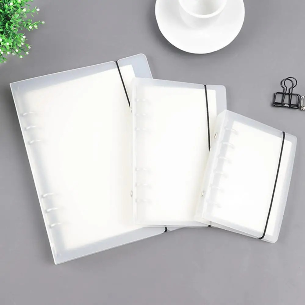 

Pp A5 A6 A7 Spiral Notebook Cover Transparent Matte Binder Cover For Diary Planner Paper Students