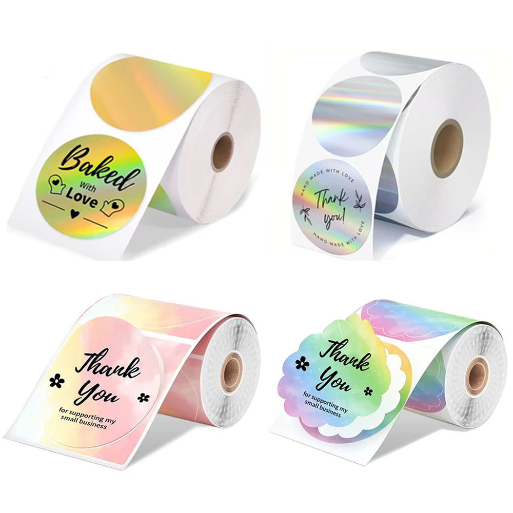 

1Roll White Transparent Label Sticker Round Series For Phomemo M110/ M220/ M221/ M120/ M200 Labels