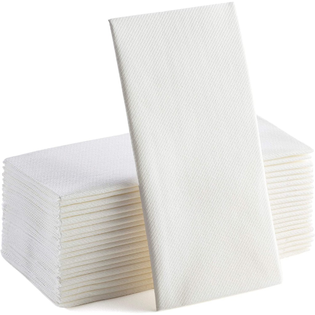 

100Pcs Long Linen-Feel Dinner Paper Napkins ,30*43Cm Disposable Napkins,Soft Table Absorbent Napkins